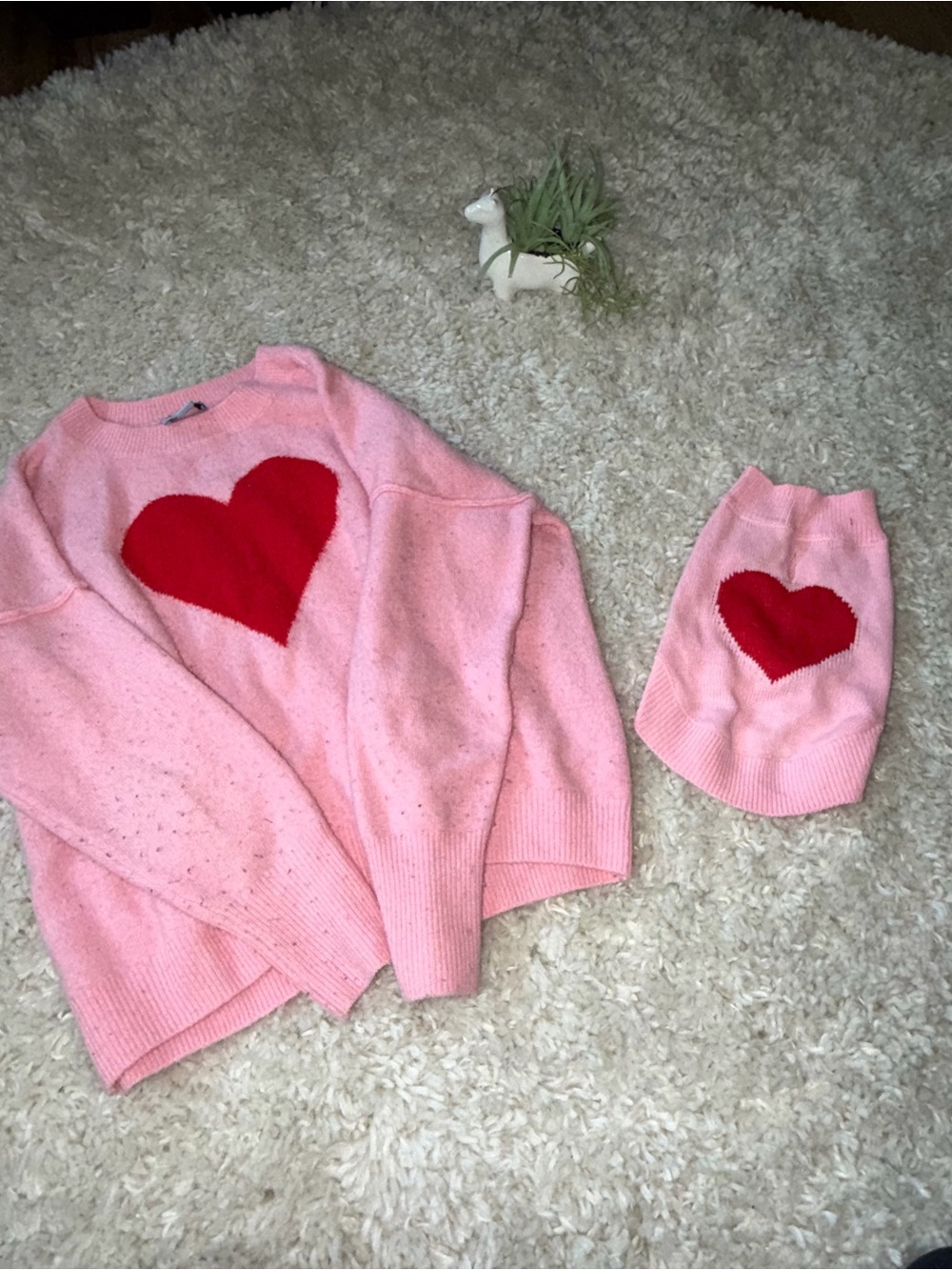 Soft knit sweater dog pet doggy mom matching outfits mom by CeCe Solid pink - Picture 2 of 7